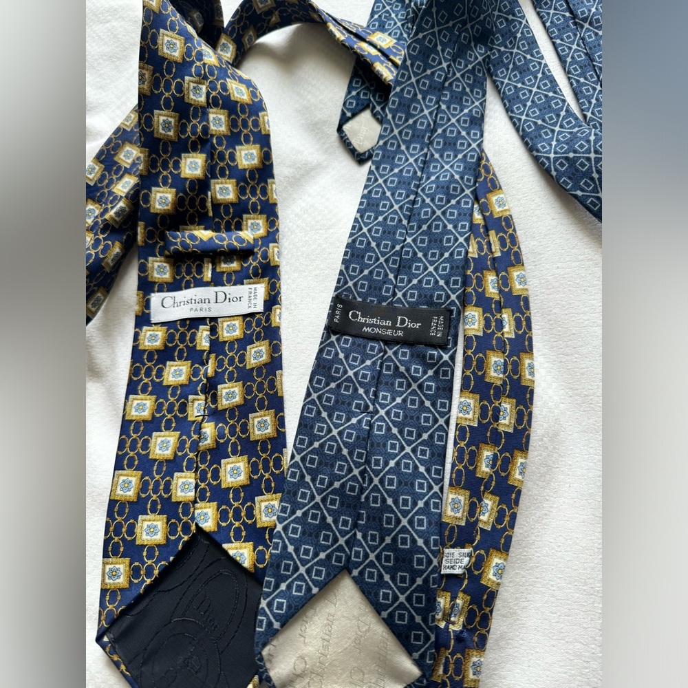 2 Mens Ties ( Christian Dior) - Picture 6 of 15